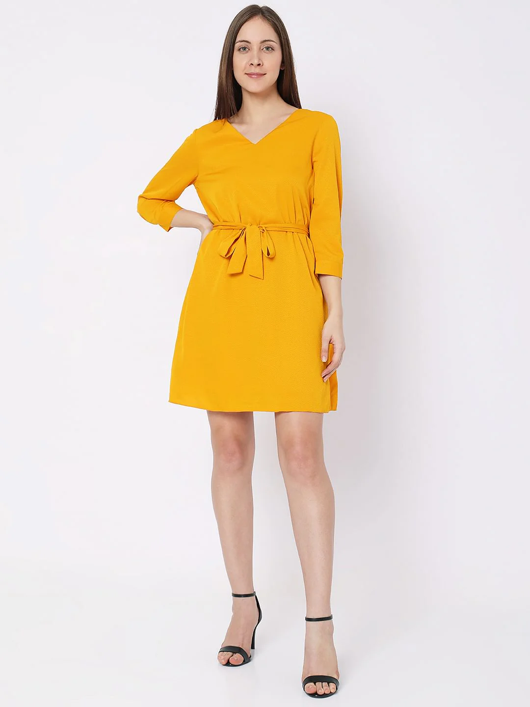 Orange Shift Dress - Image 4