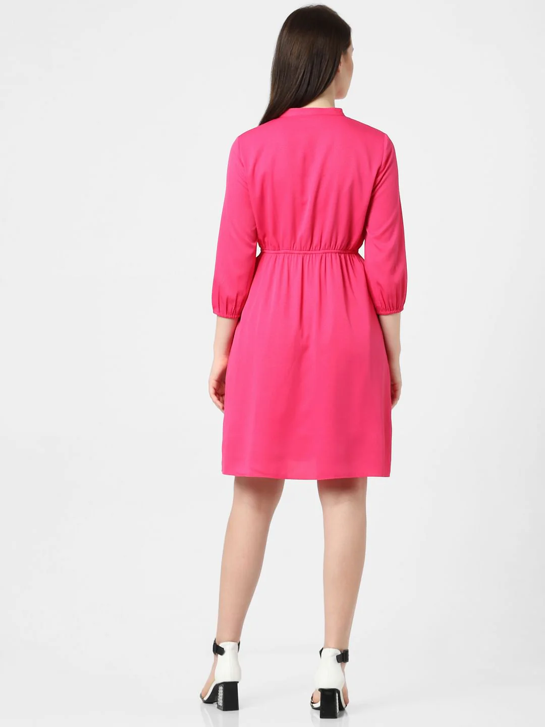 Fuchsia Fit & Flare Dress - Image 3