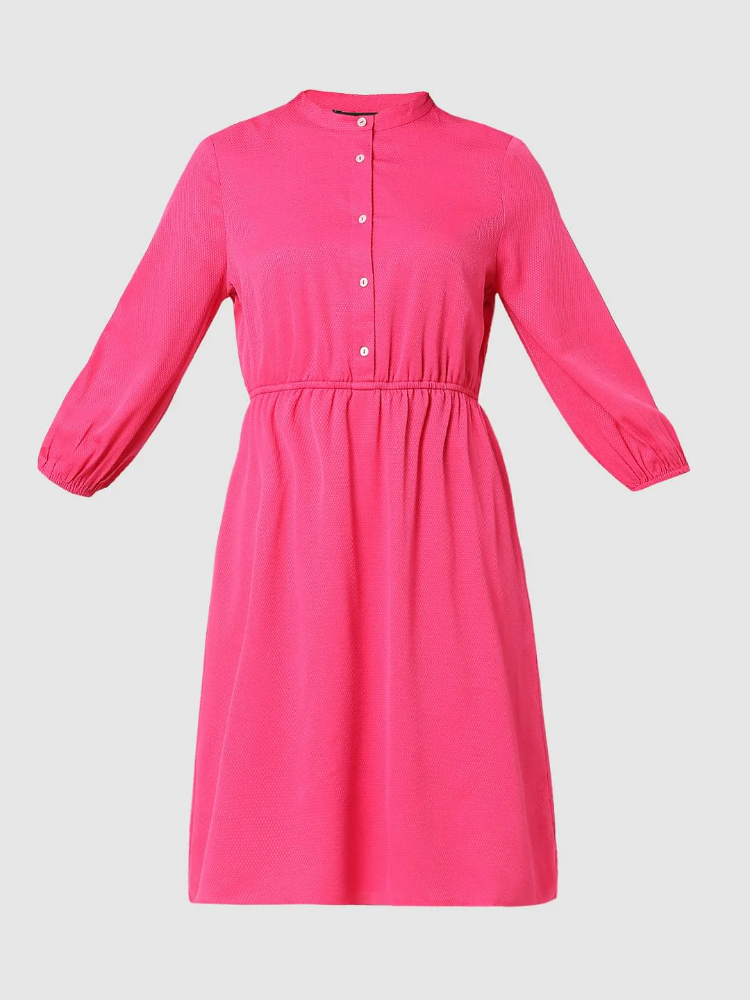 Fuchsia Fit & Flare Dress - Image 5