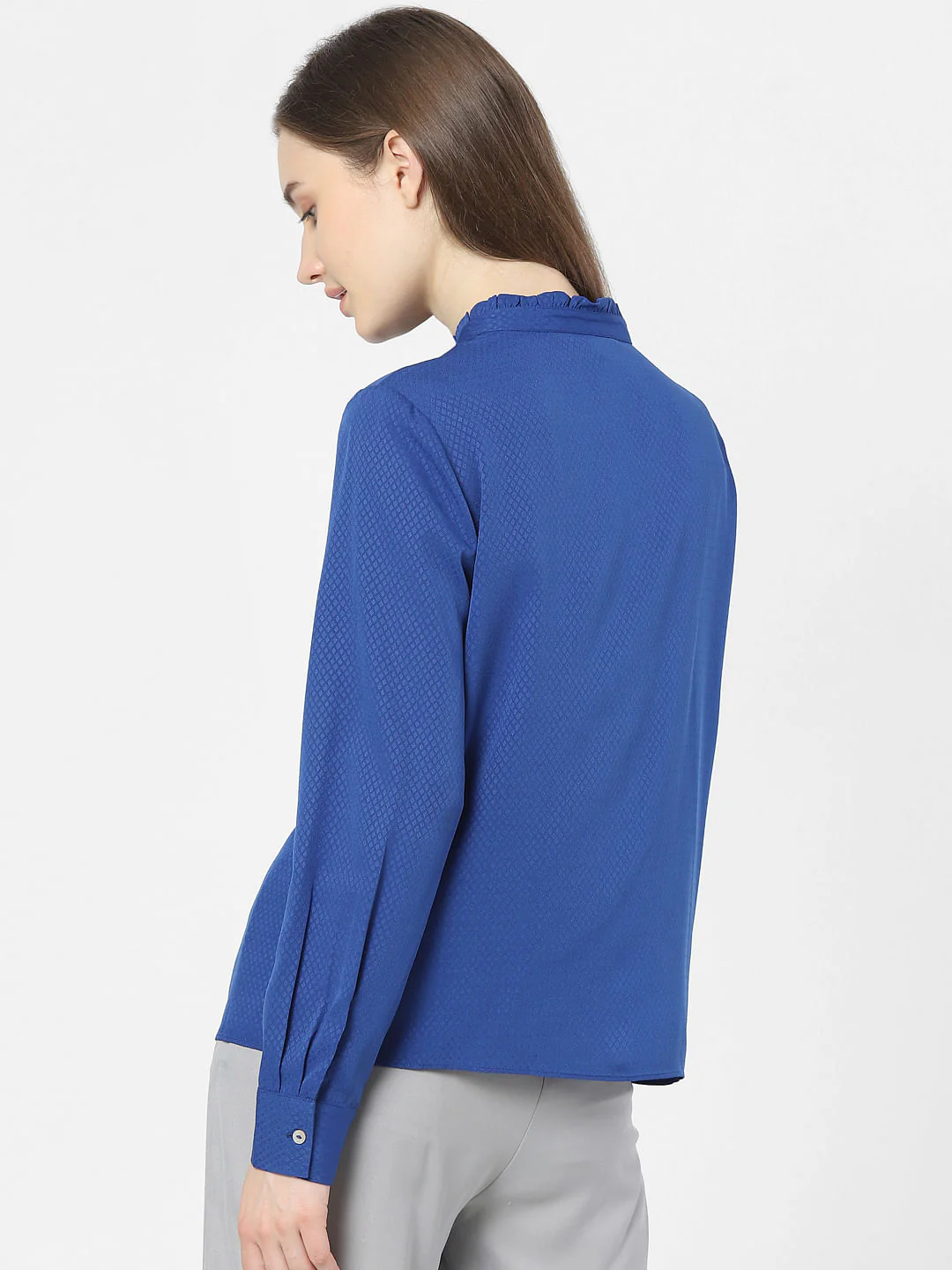Blue High Neck Top - Image 3