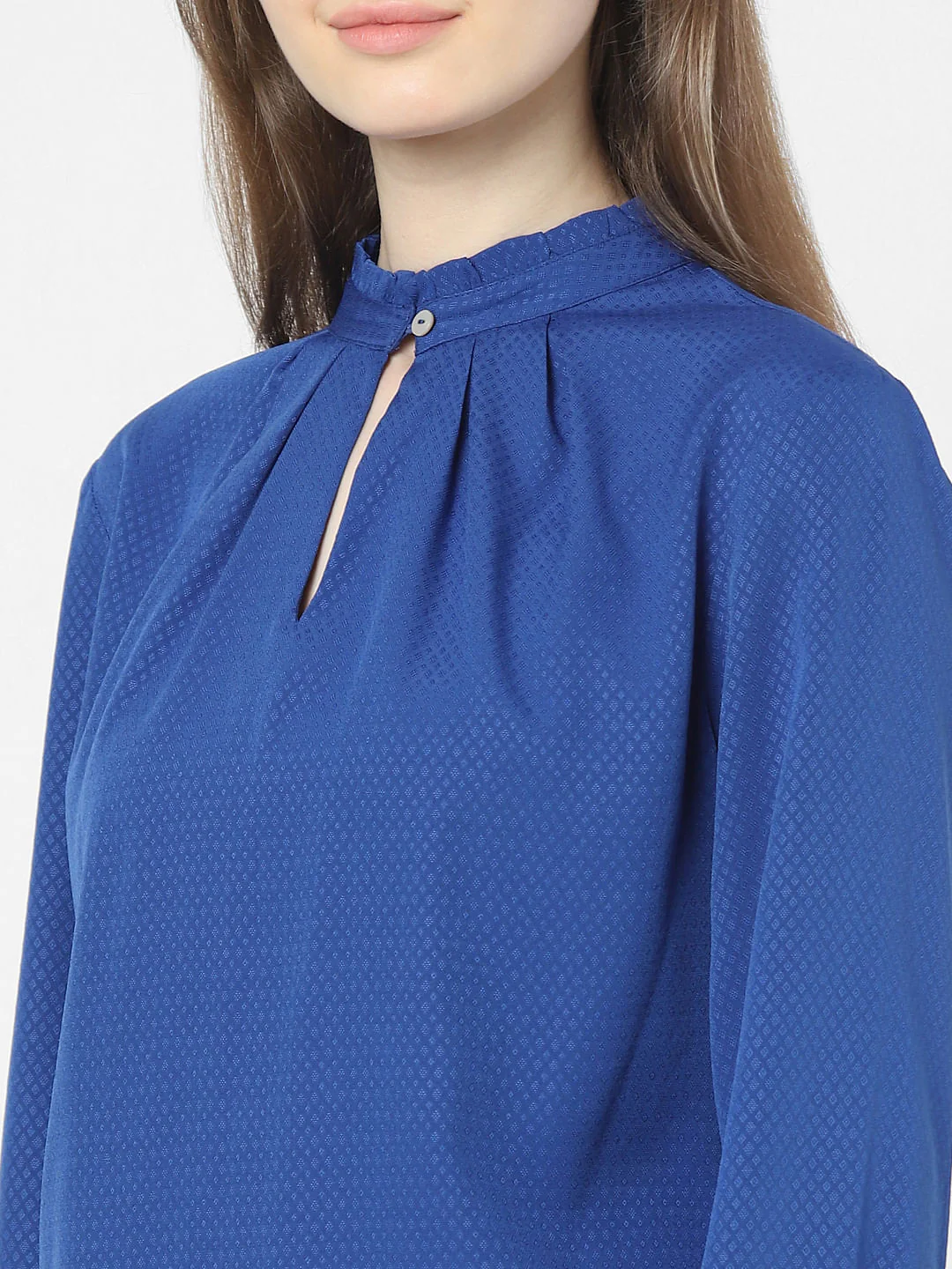 Blue High Neck Top - Image 5