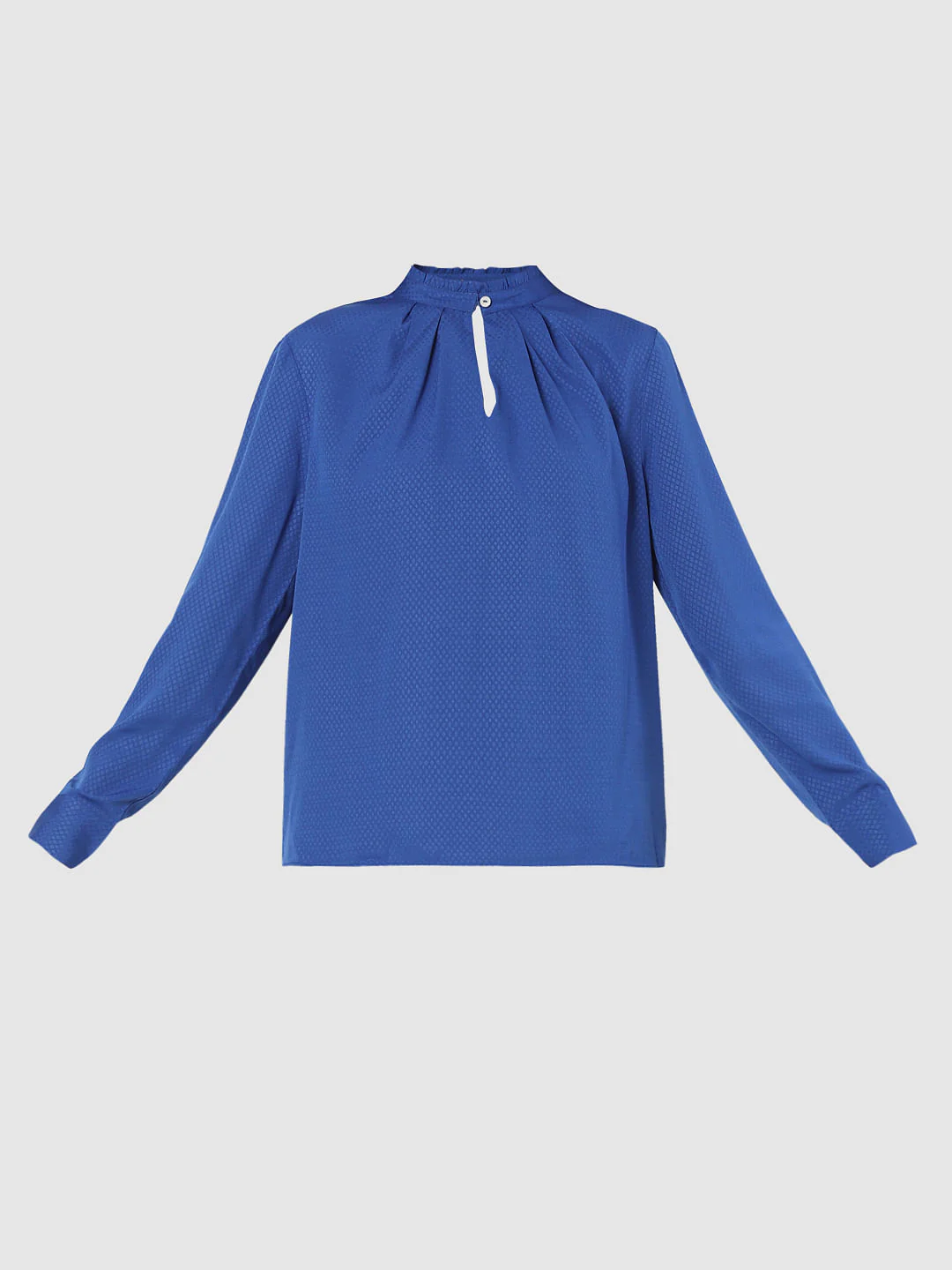 Blue High Neck Top - Image 6