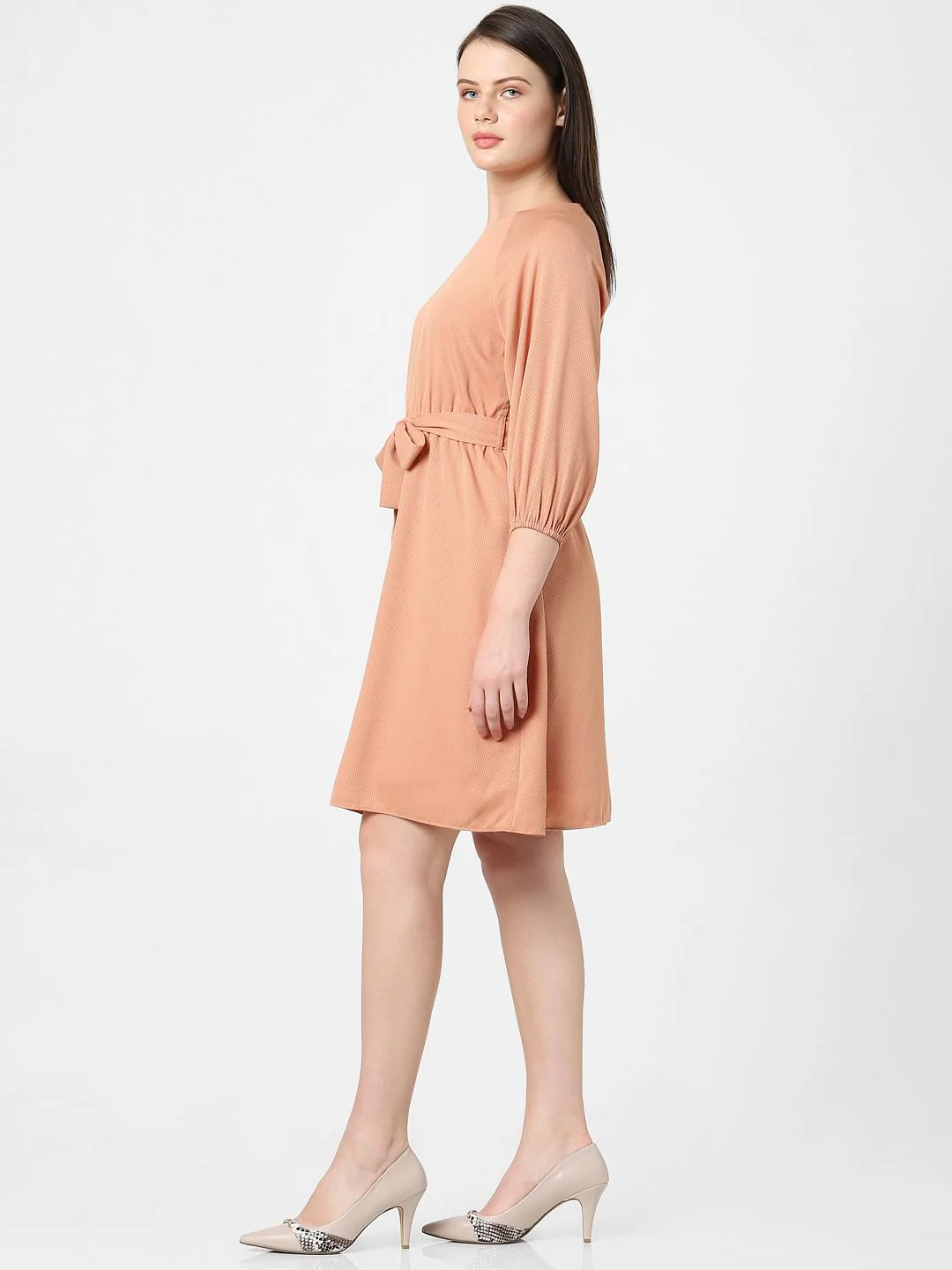 Tan Shift Dress - Image 2