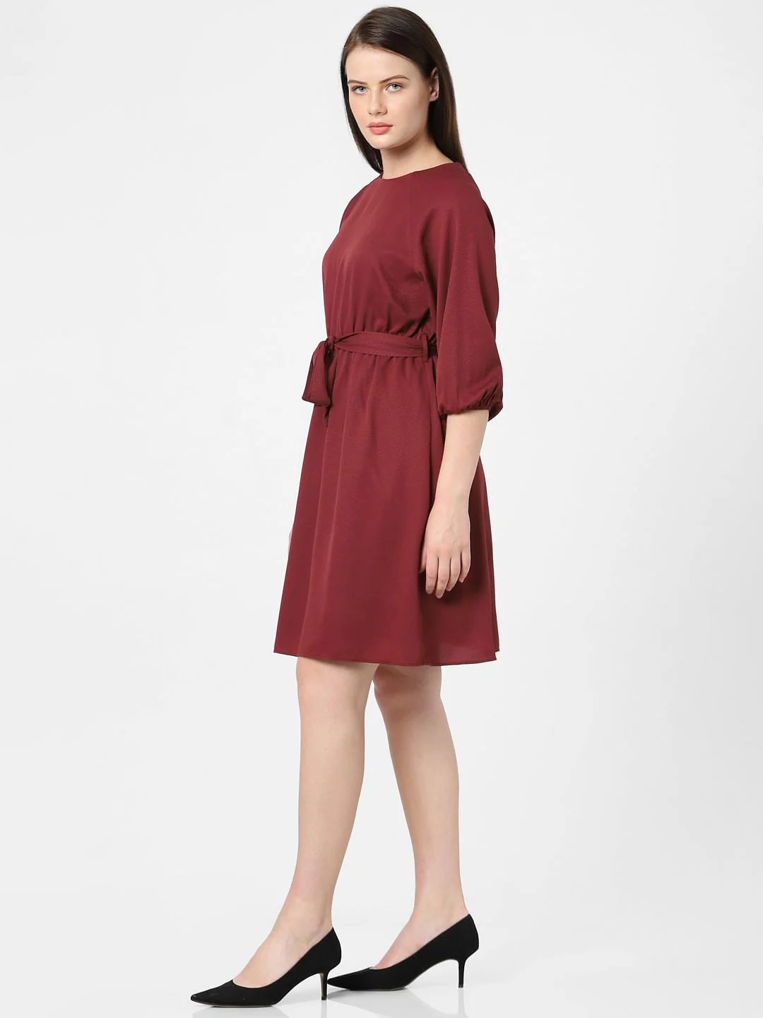 Wine Shift Dress - Image 2
