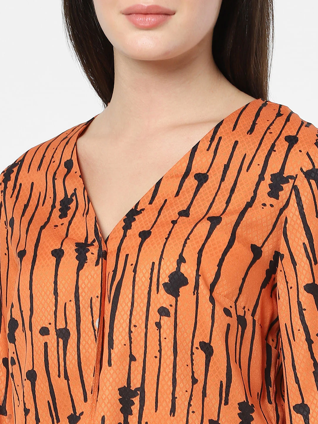 Orange Printed Top - Image 4