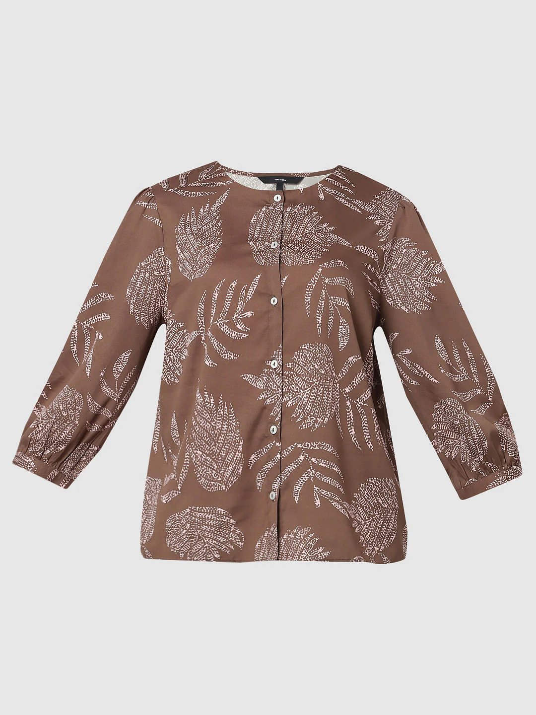 Dull Brown Printed Top - Image 6