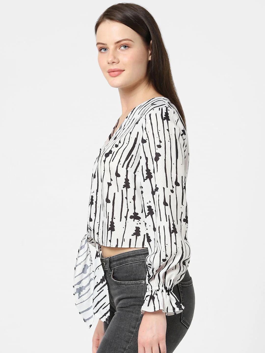 White Printed Top - Image 2