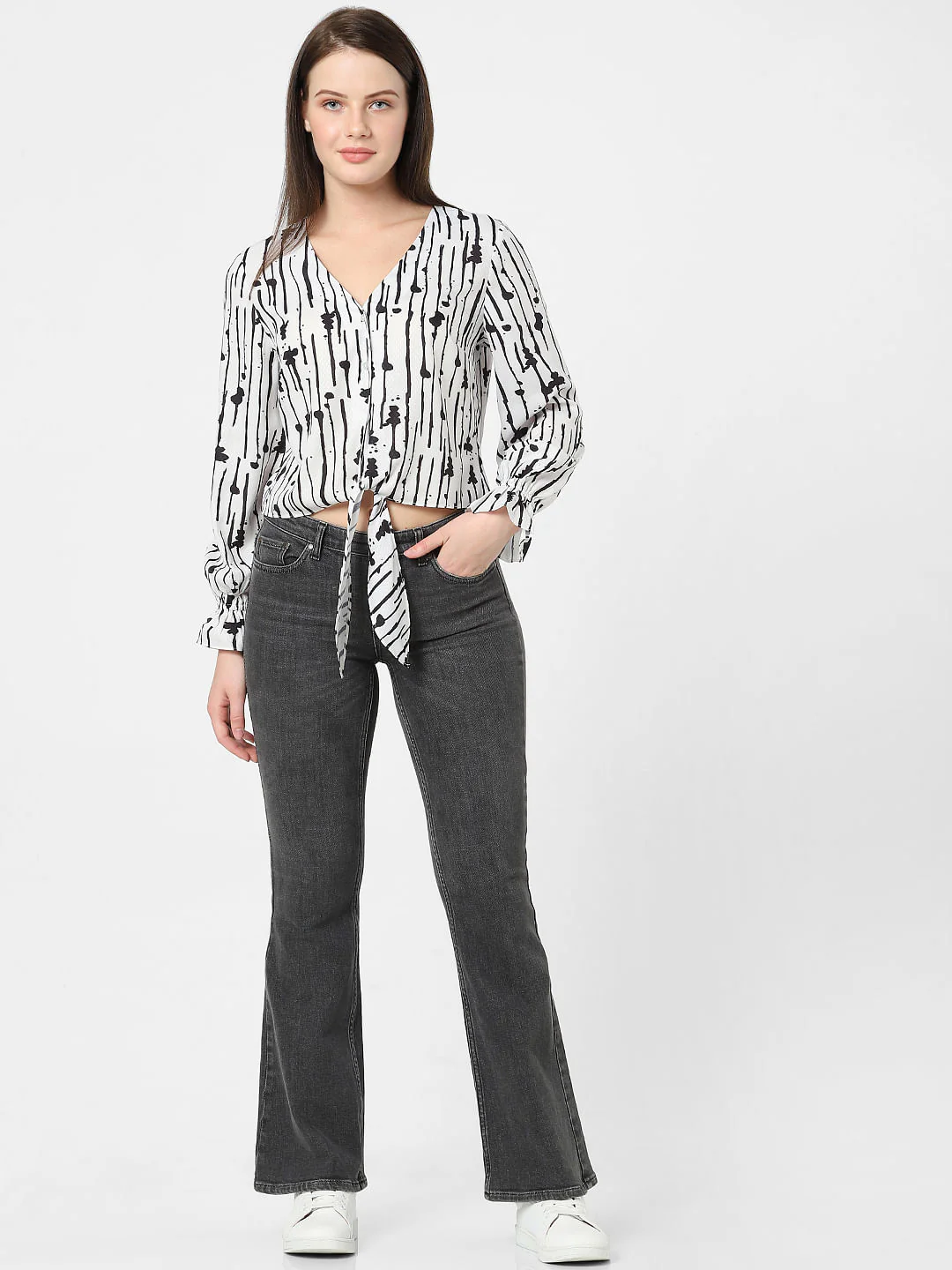 White Printed Top - Image 5