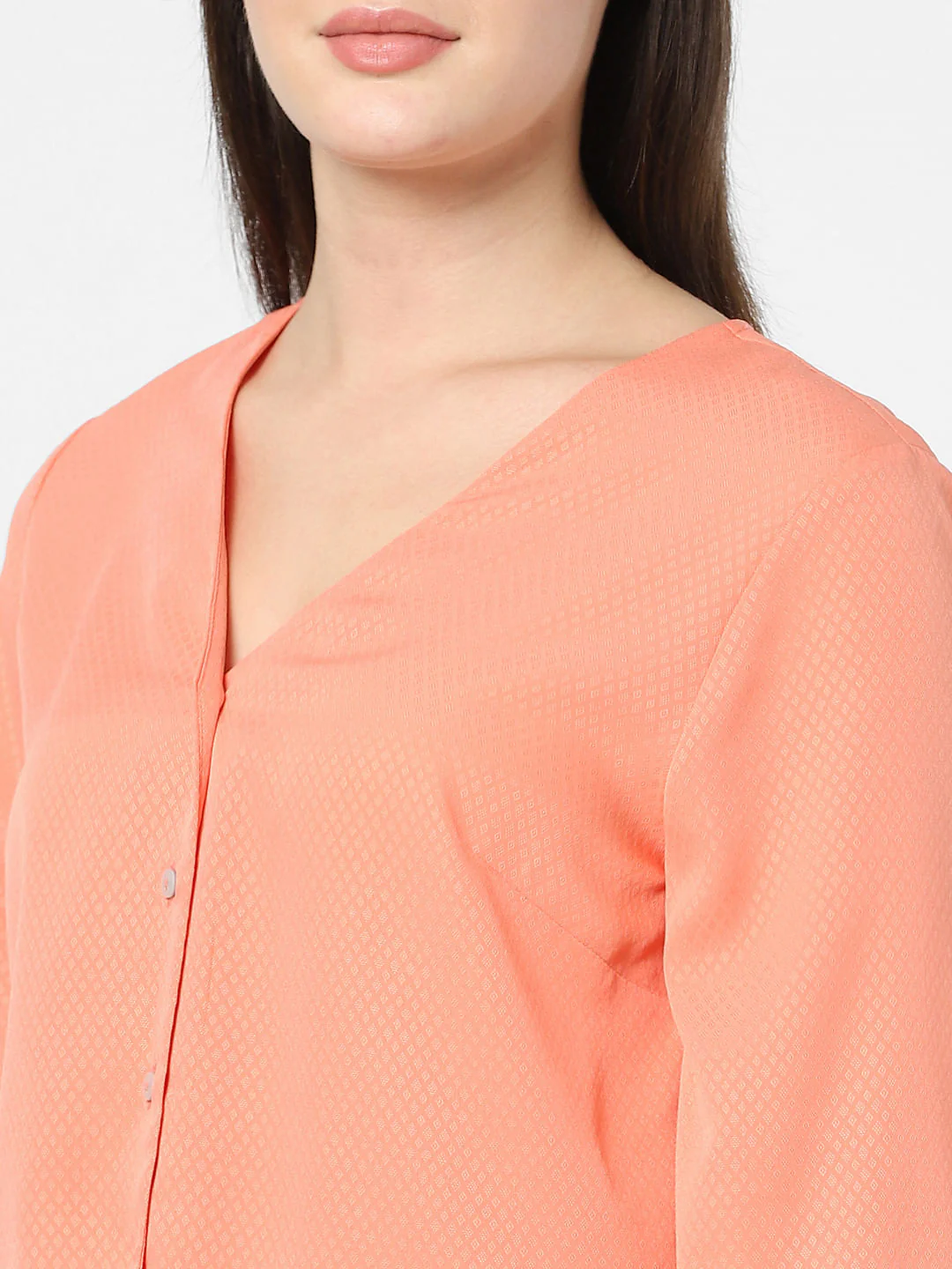 Orange Front Knot Top - Image 5