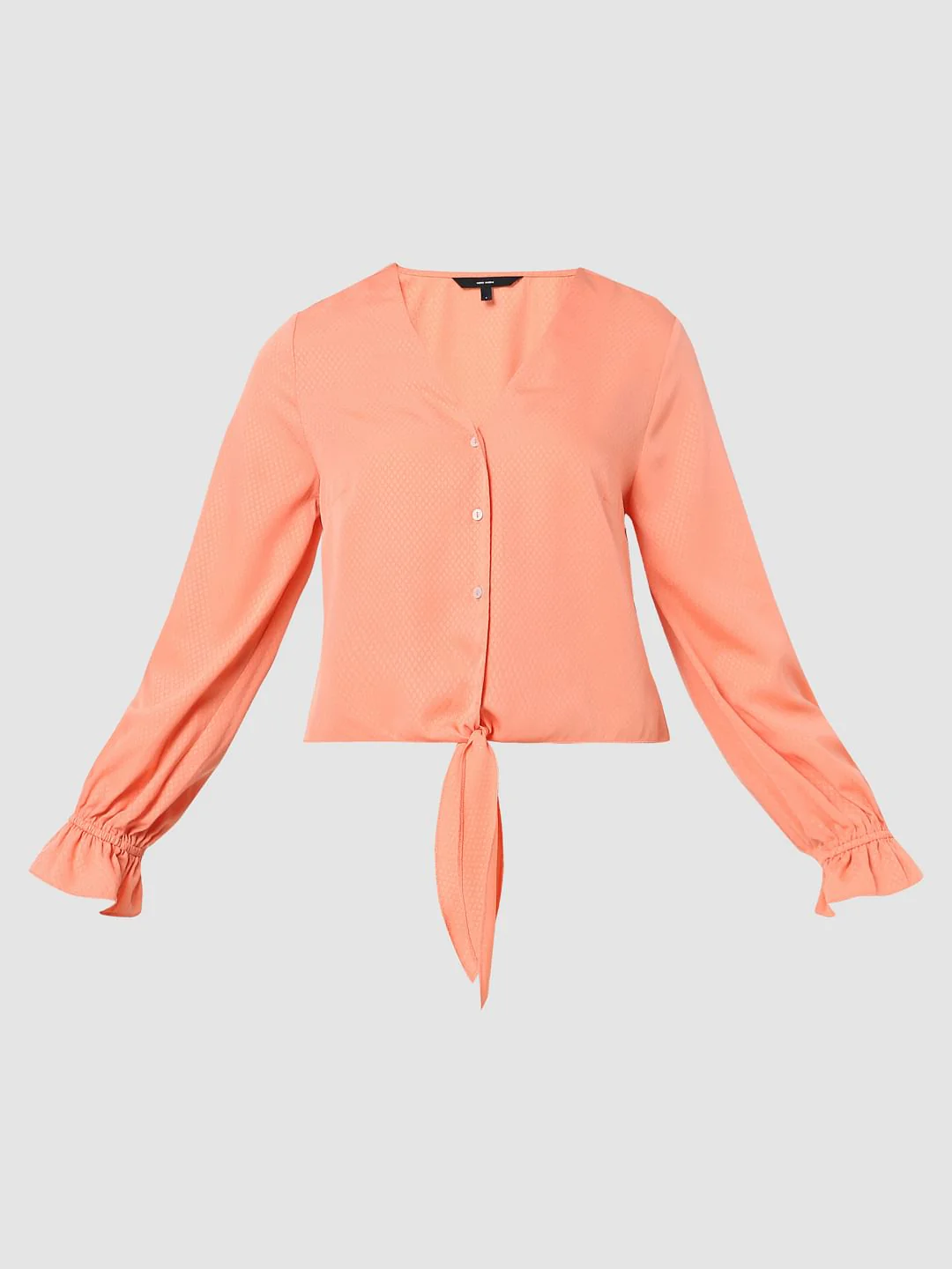Orange Front Knot Top - Image 6