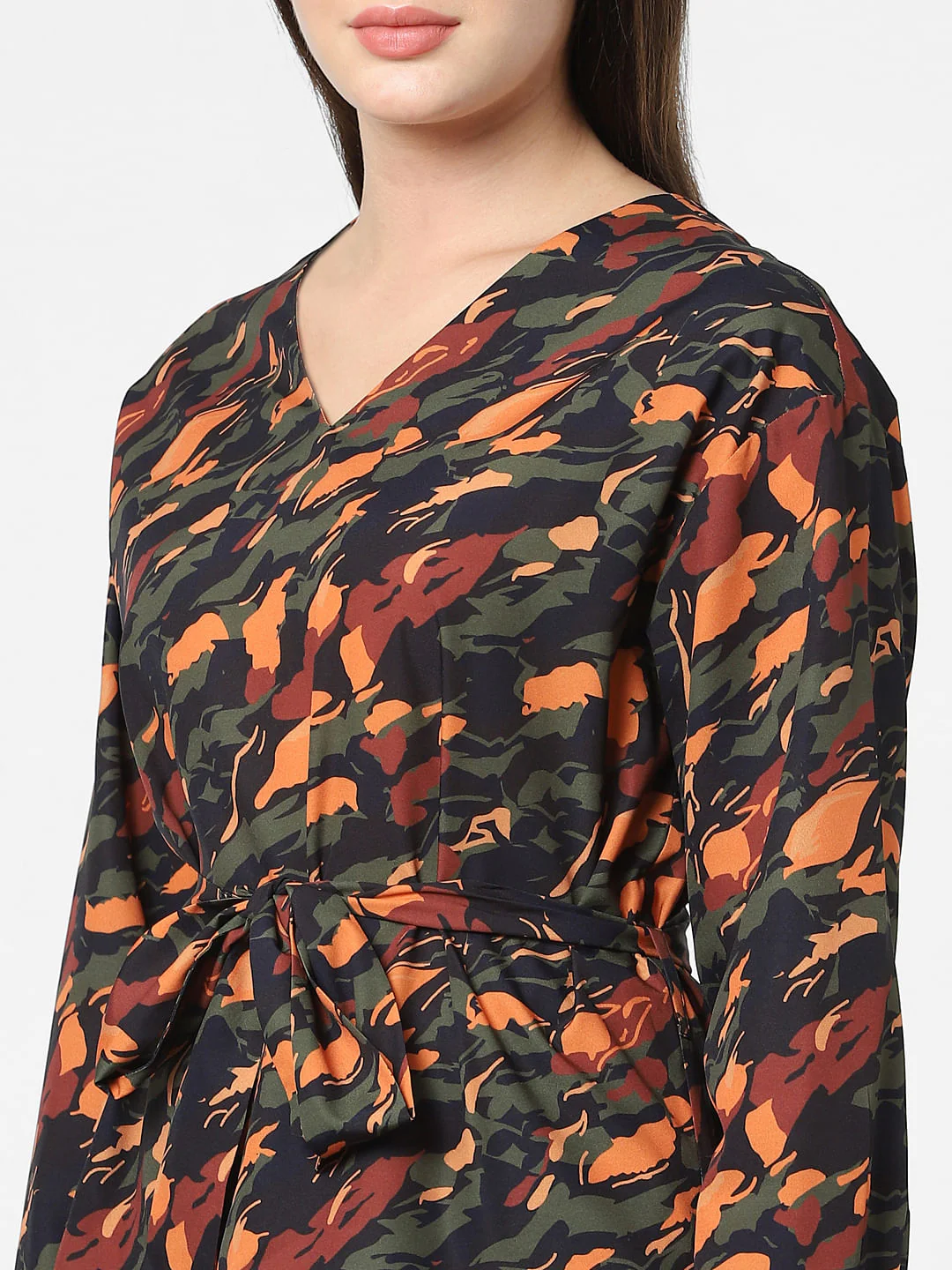 Black Abstract Print Top - Image 5