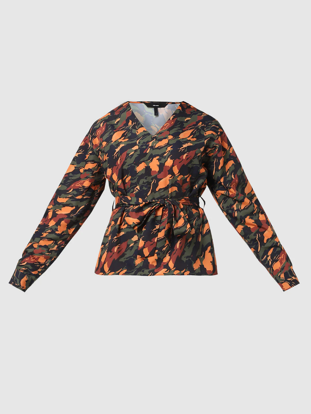 Black Abstract Print Top - Image 6