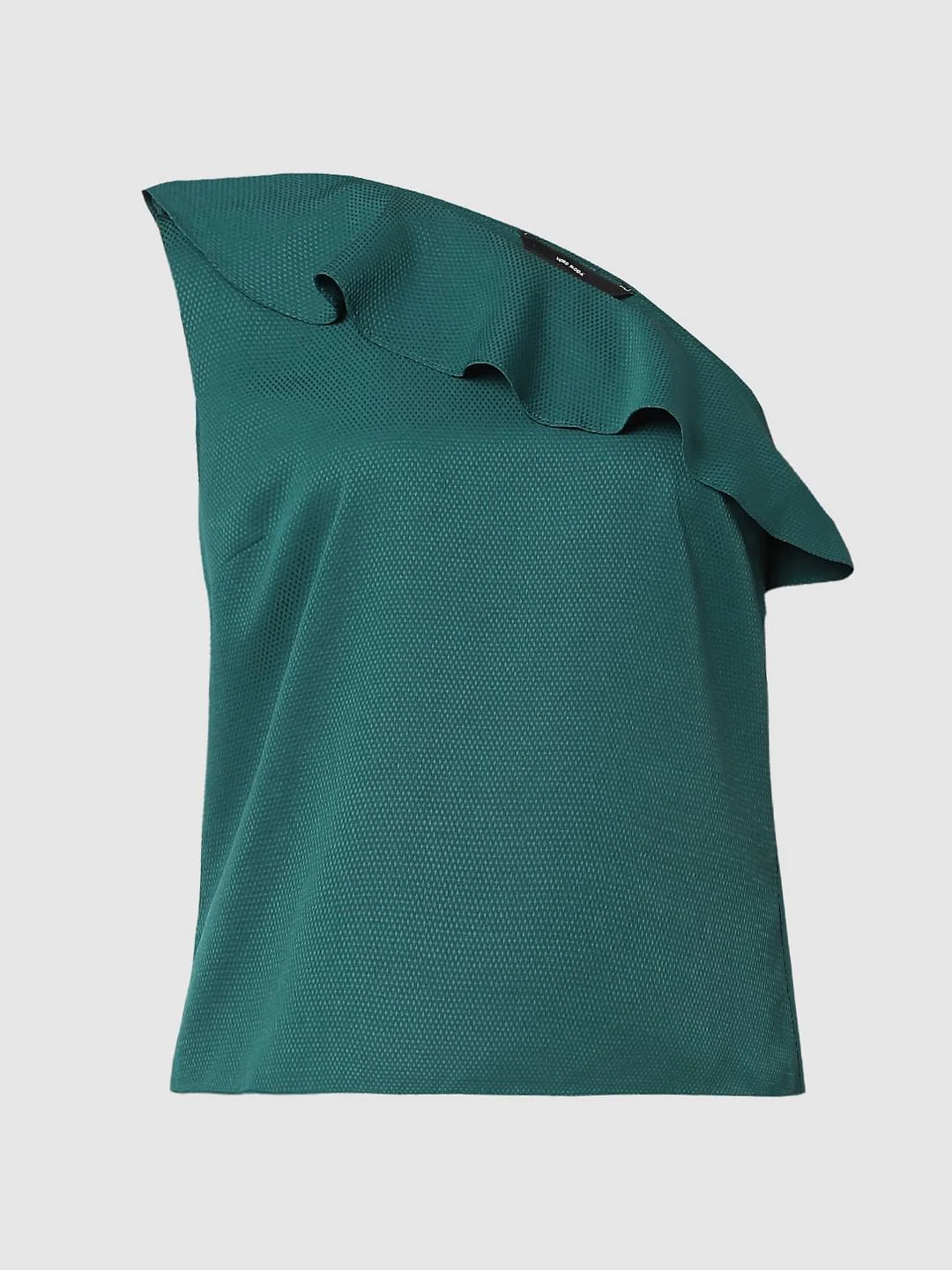 Dark Green One Shoulder Top - Image 6
