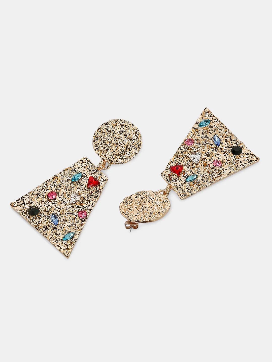 Golden Stone Plated Earrings - Image 3