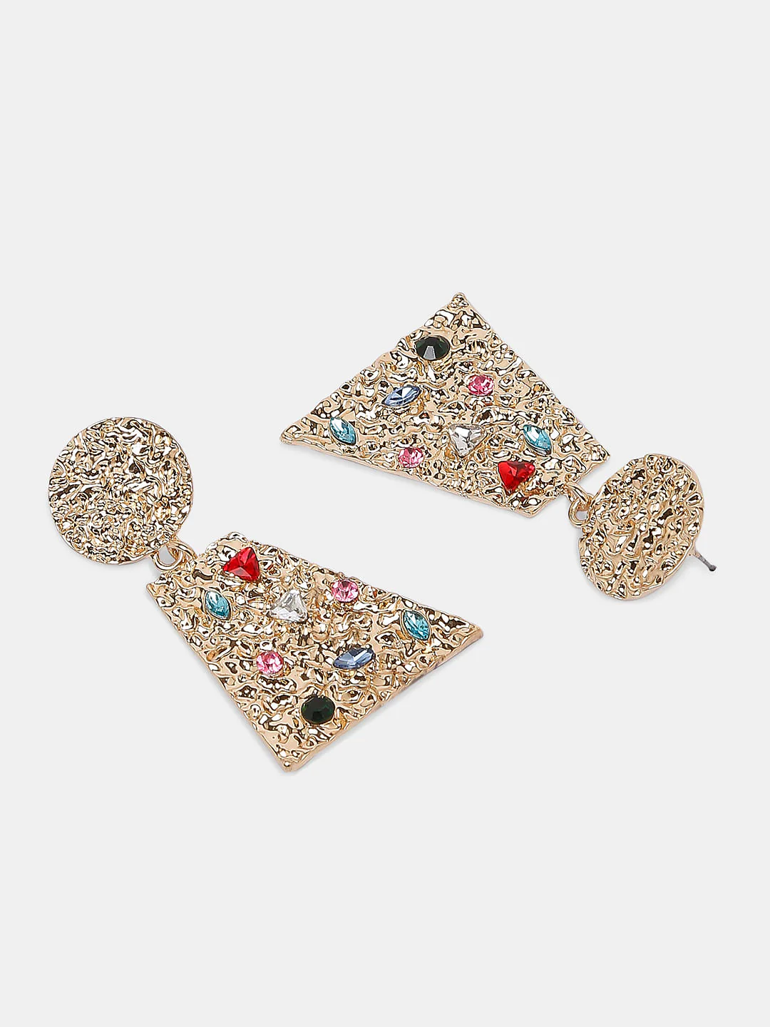 Golden Stone Plated Earrings - Image 4