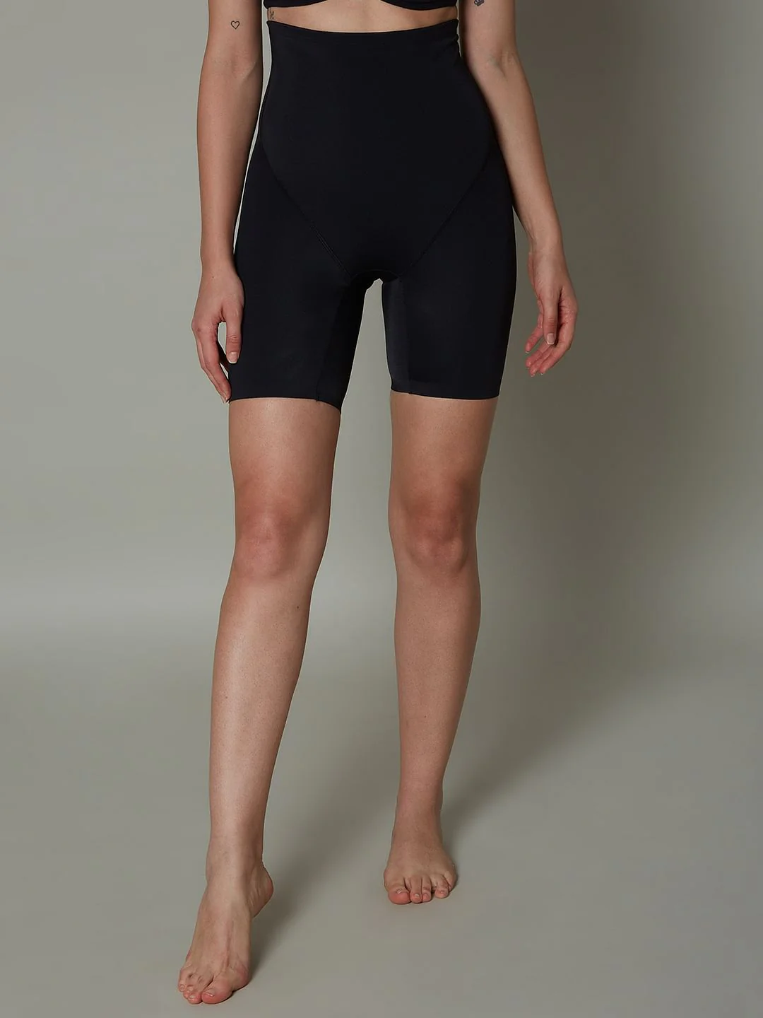 Intimates Black High Rise Thigh Shaper - Image 2