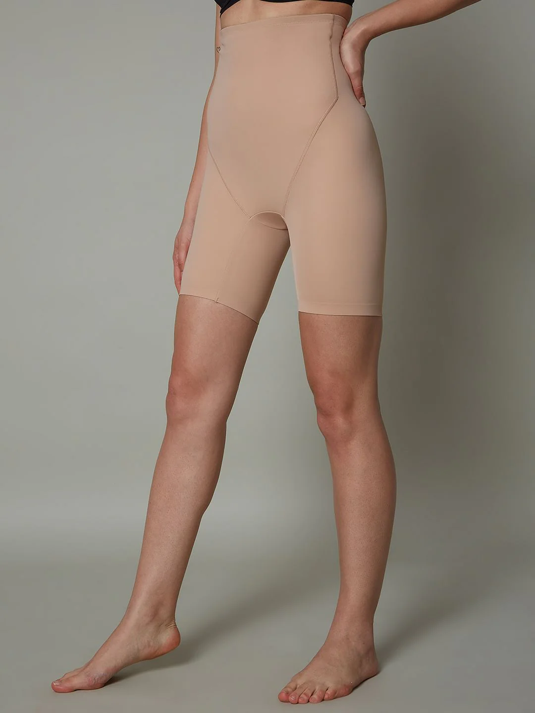 Intimates Beige High Rise Thigh Shaper - Image 3