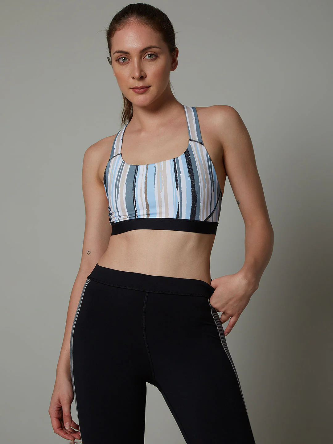 Intimates Blue Printed Sports Bra - Image 2