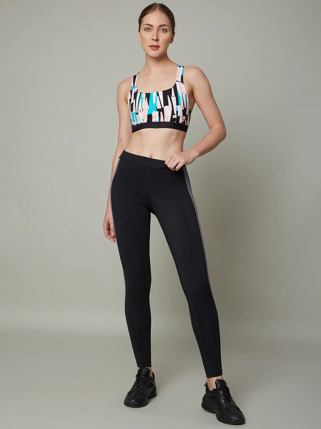 Intimates Pink Colourblocked Sports Bra - Image 5
