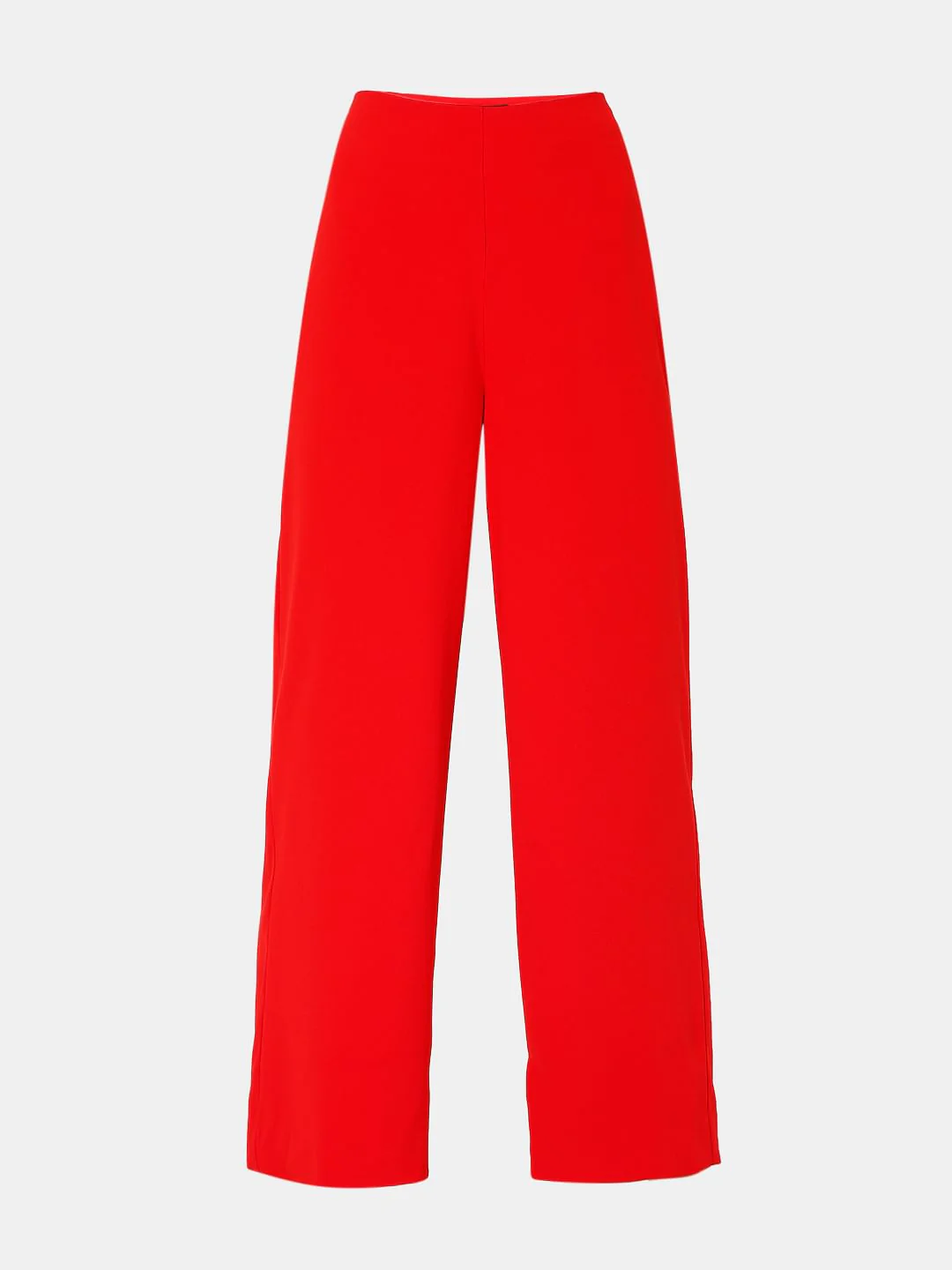 Red High Rise Wide Leg Co-Ord Set Pants - Image 7