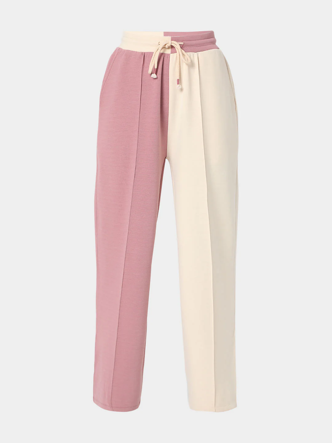 Beige Colourblocked Co-Ord Sweatpants - Image 7