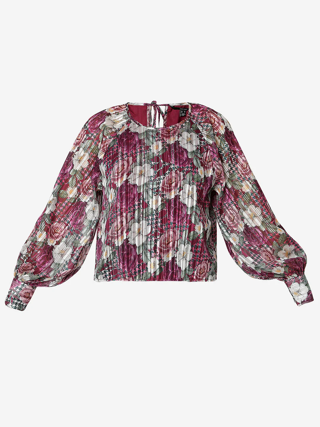 Pink Floral Print Top - Image 7