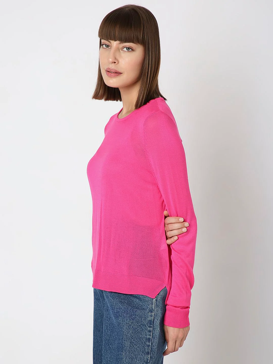 Fuchsia Full Sleeves Pullover - Image 3