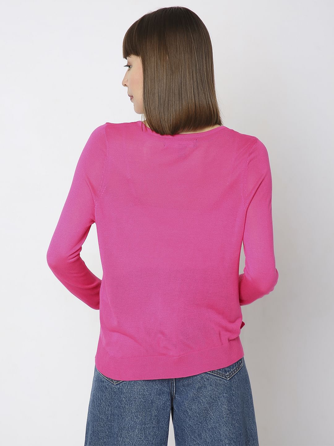 Fuchsia Full Sleeves Pullover - Image 4