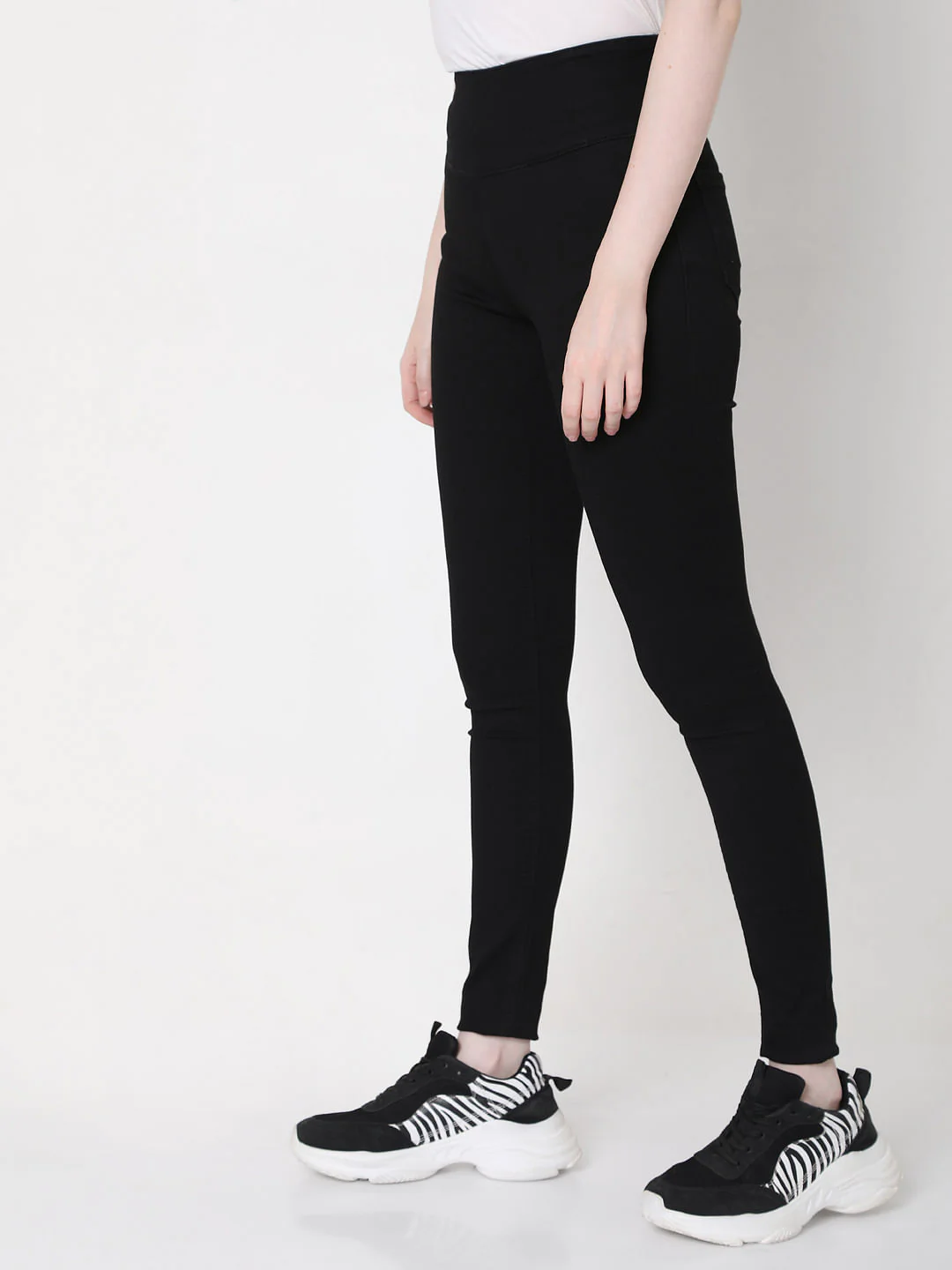 Black High Rise Jeggings - Image 3