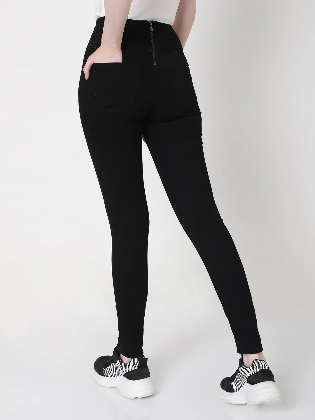 Black High Rise Jeggings - Image 4
