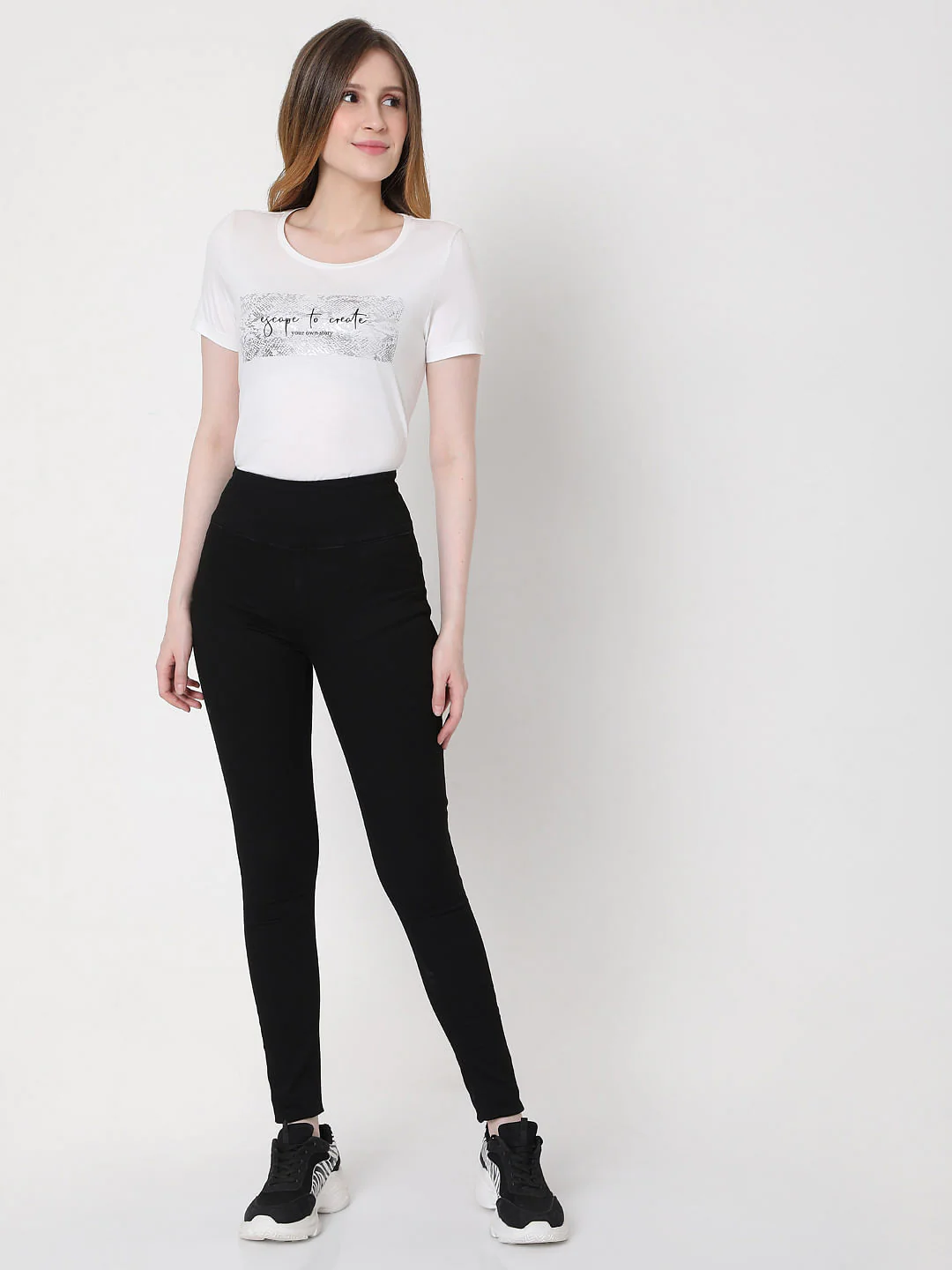 Black High Rise Jeggings - Image 6