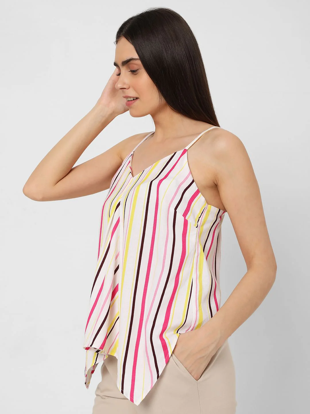 Multi-Coloured Striped Top - Image 3