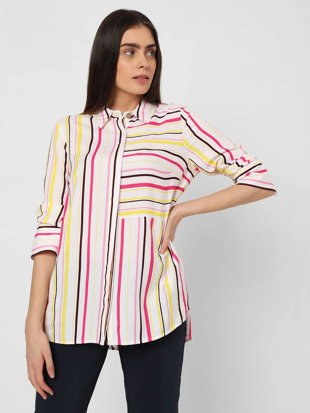 Multi-Coloured Striped Shirt - Image 2