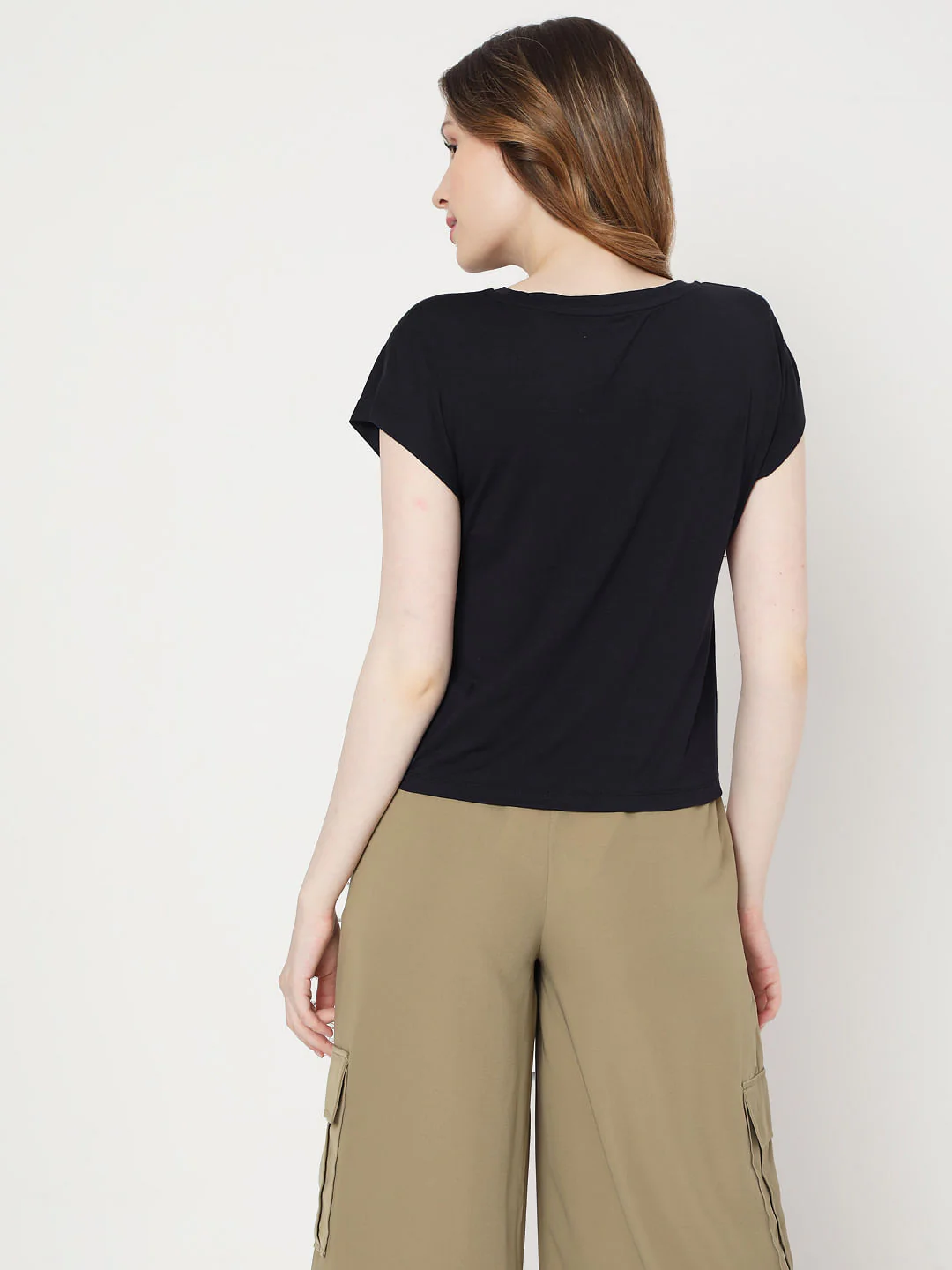 Blue Front Twist Lounge T-Shirt - Image 2