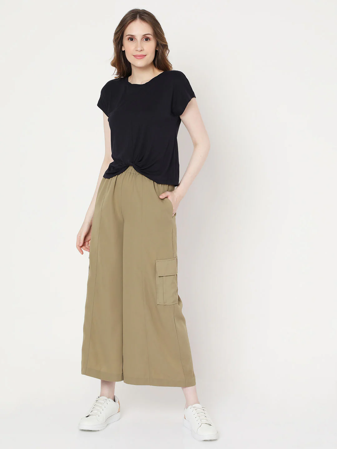 Blue Front Twist Lounge T-Shirt - Image 3