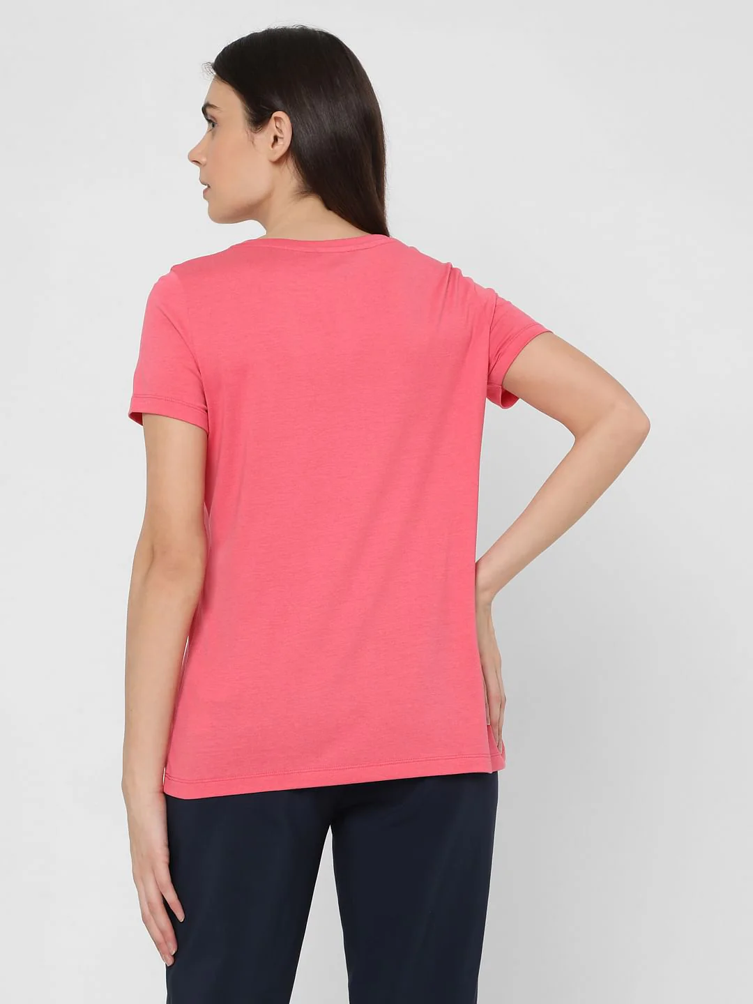 Pink Typography Print T-Shirt - Image 2