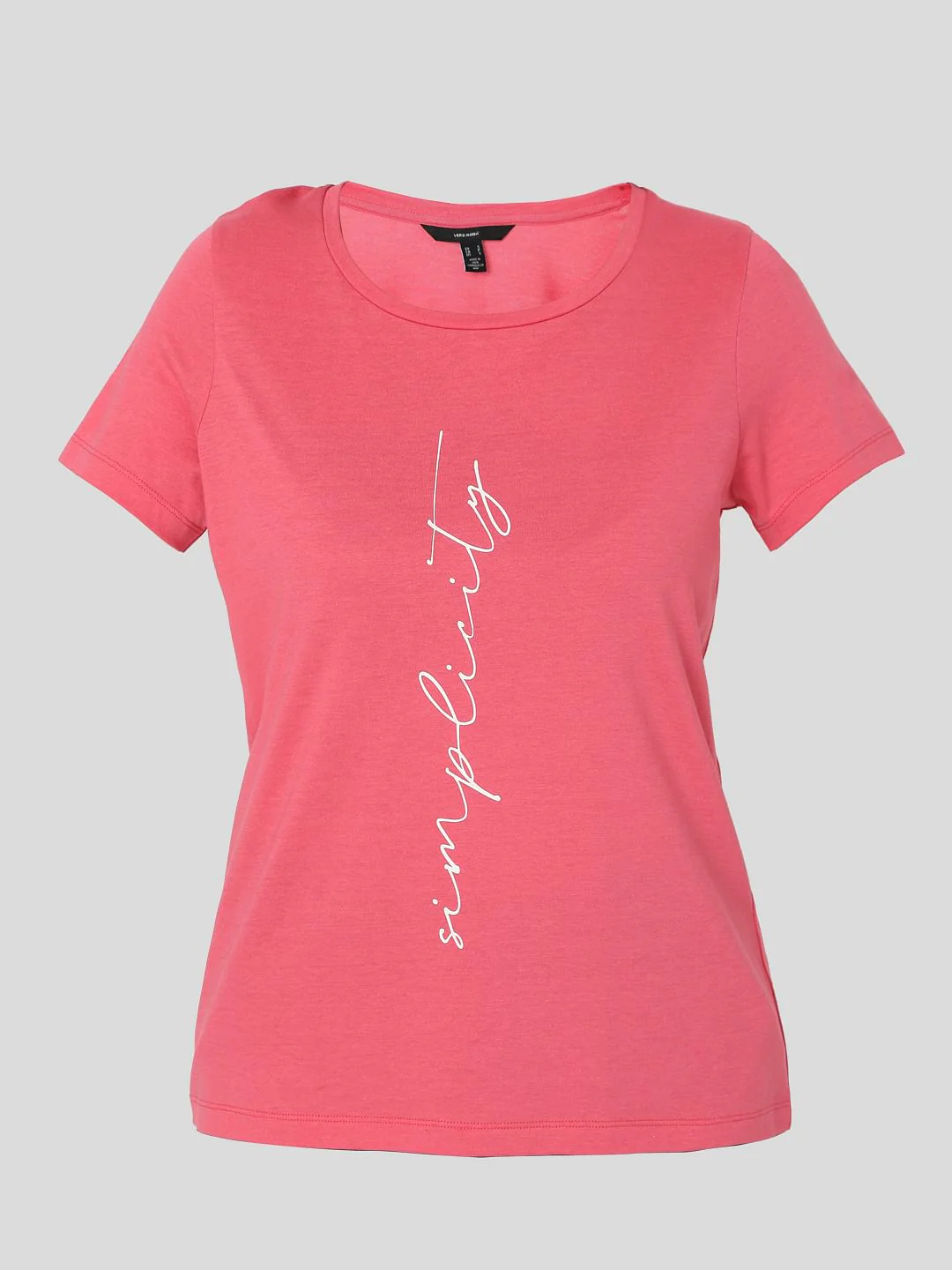 Pink Typography Print T-Shirt - Image 5