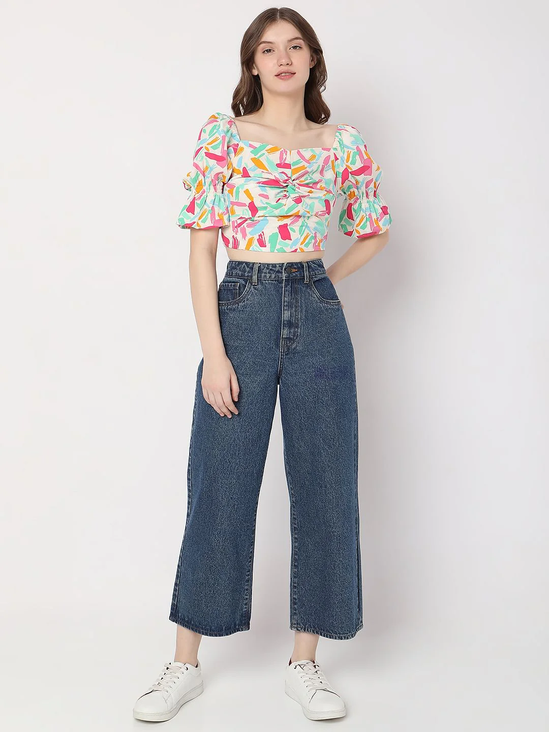 Off-White Printed Crop Top - Image 5