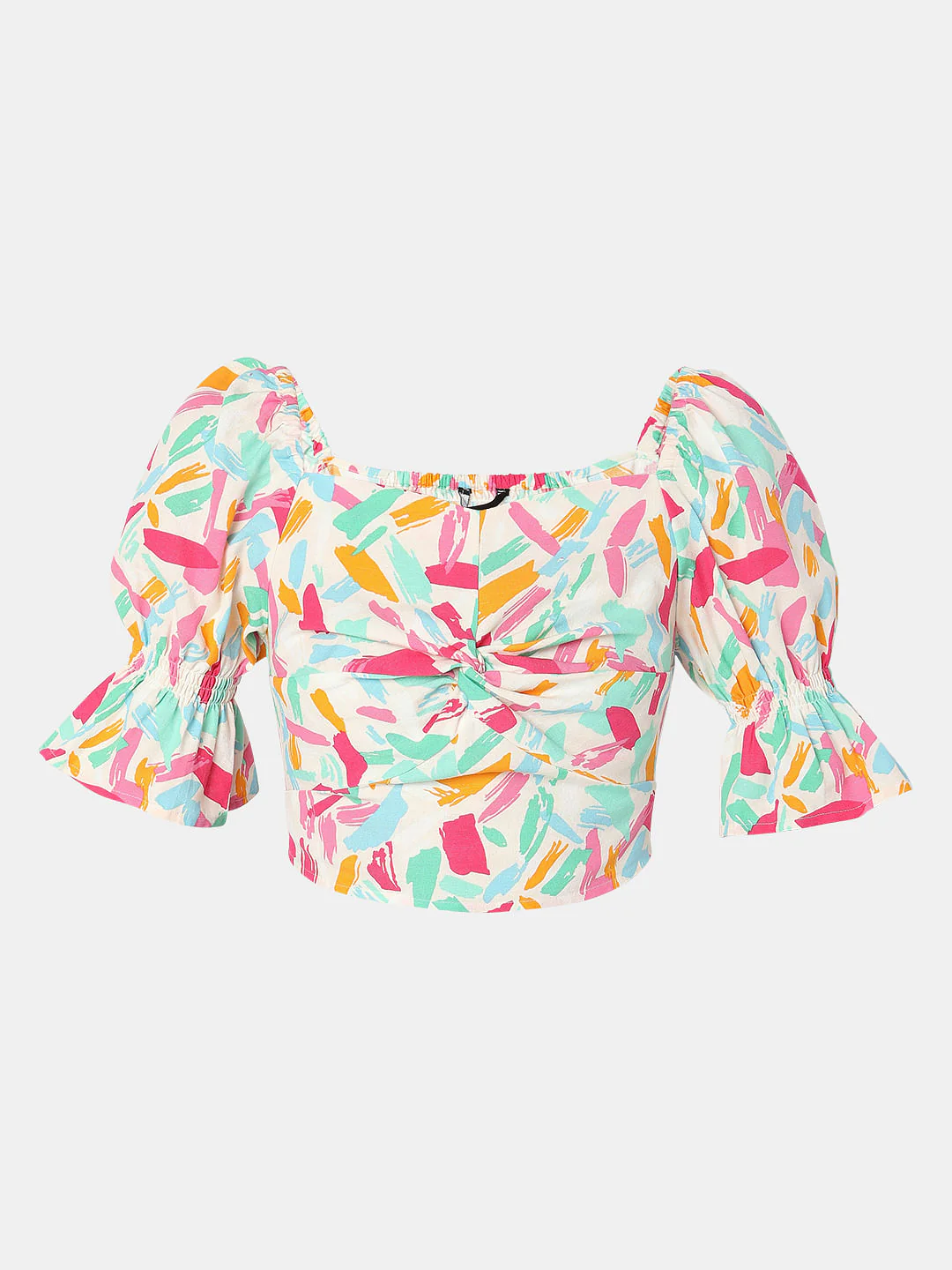 Off-White Printed Crop Top - Image 7