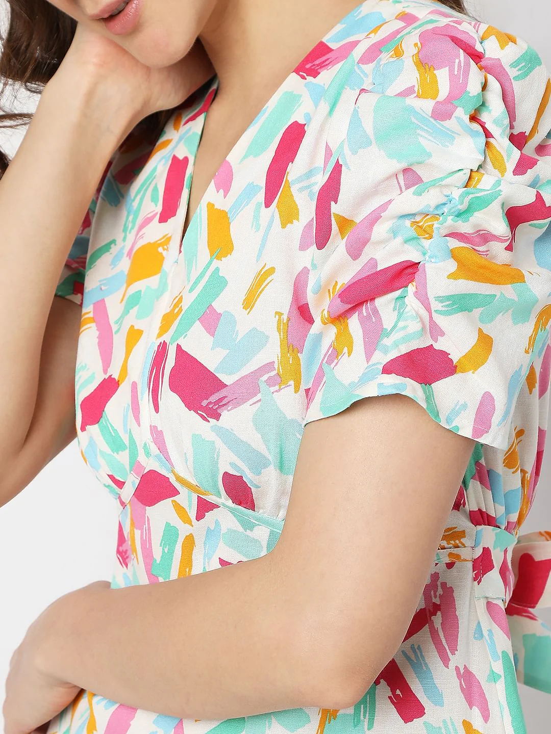 Off-White Printed Mini Dress - Image 6