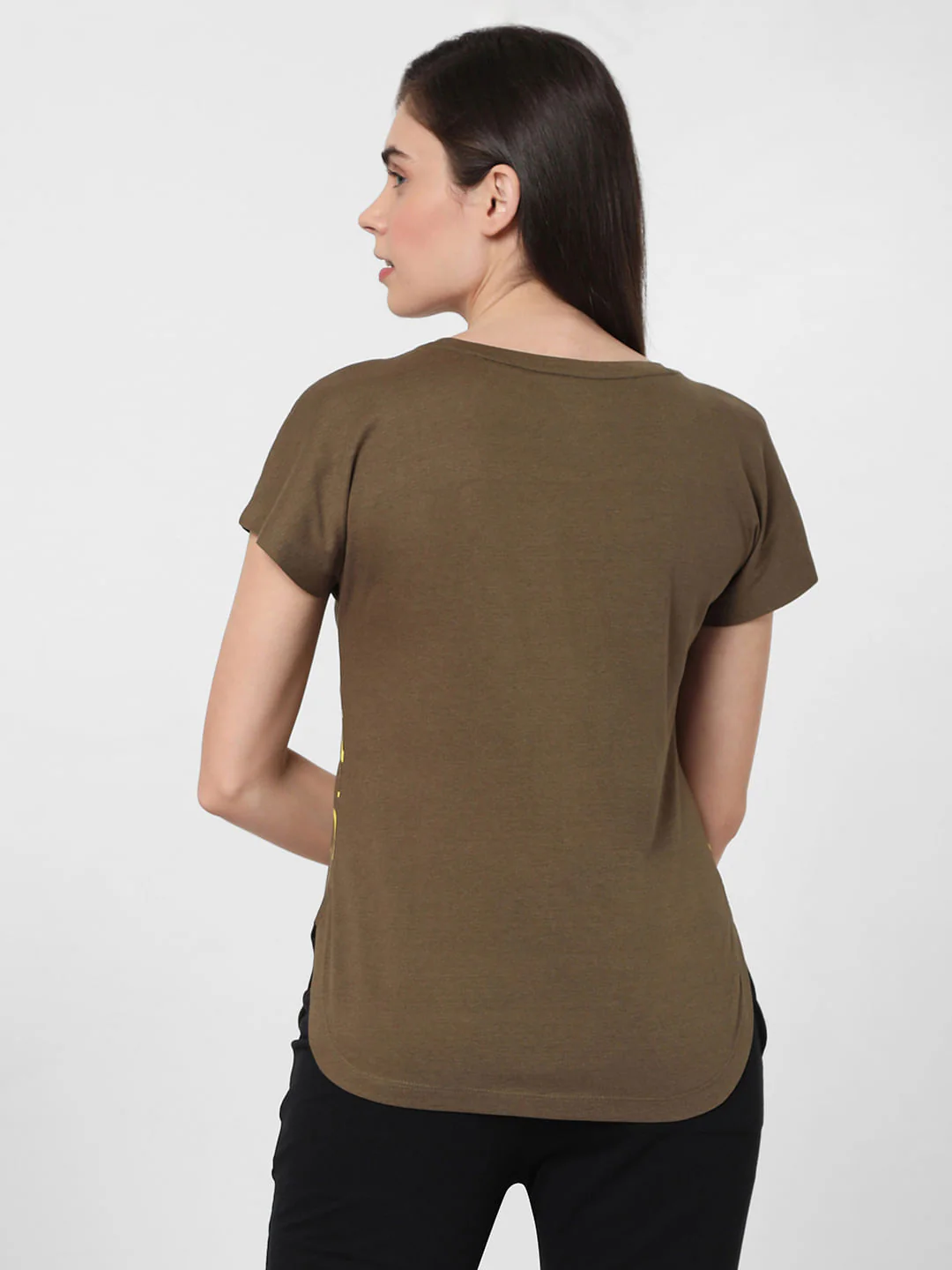 Green Slogan Print Lounge T-Shirt - Image 2