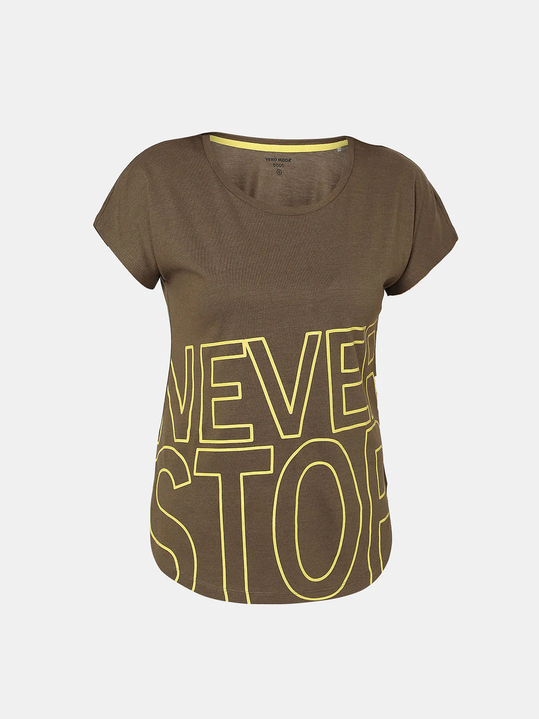Green Slogan Print Lounge T-Shirt - Image 5