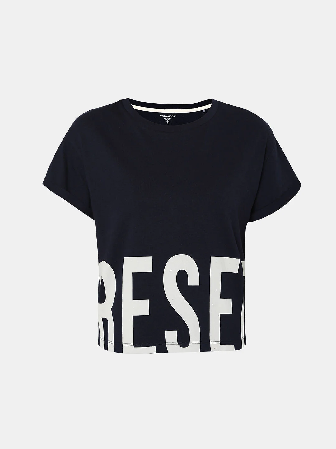 Navy Blue Text Print Lounge T-Shirt - Image 5