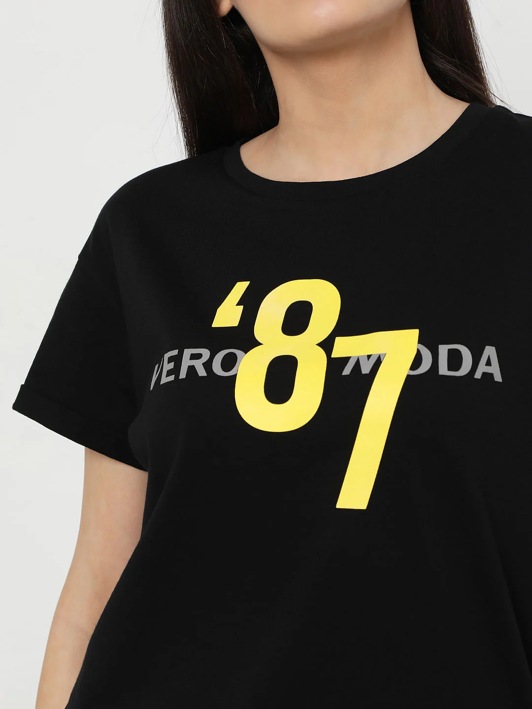 Black Logo Print Lounge T-Shirt - Image 4