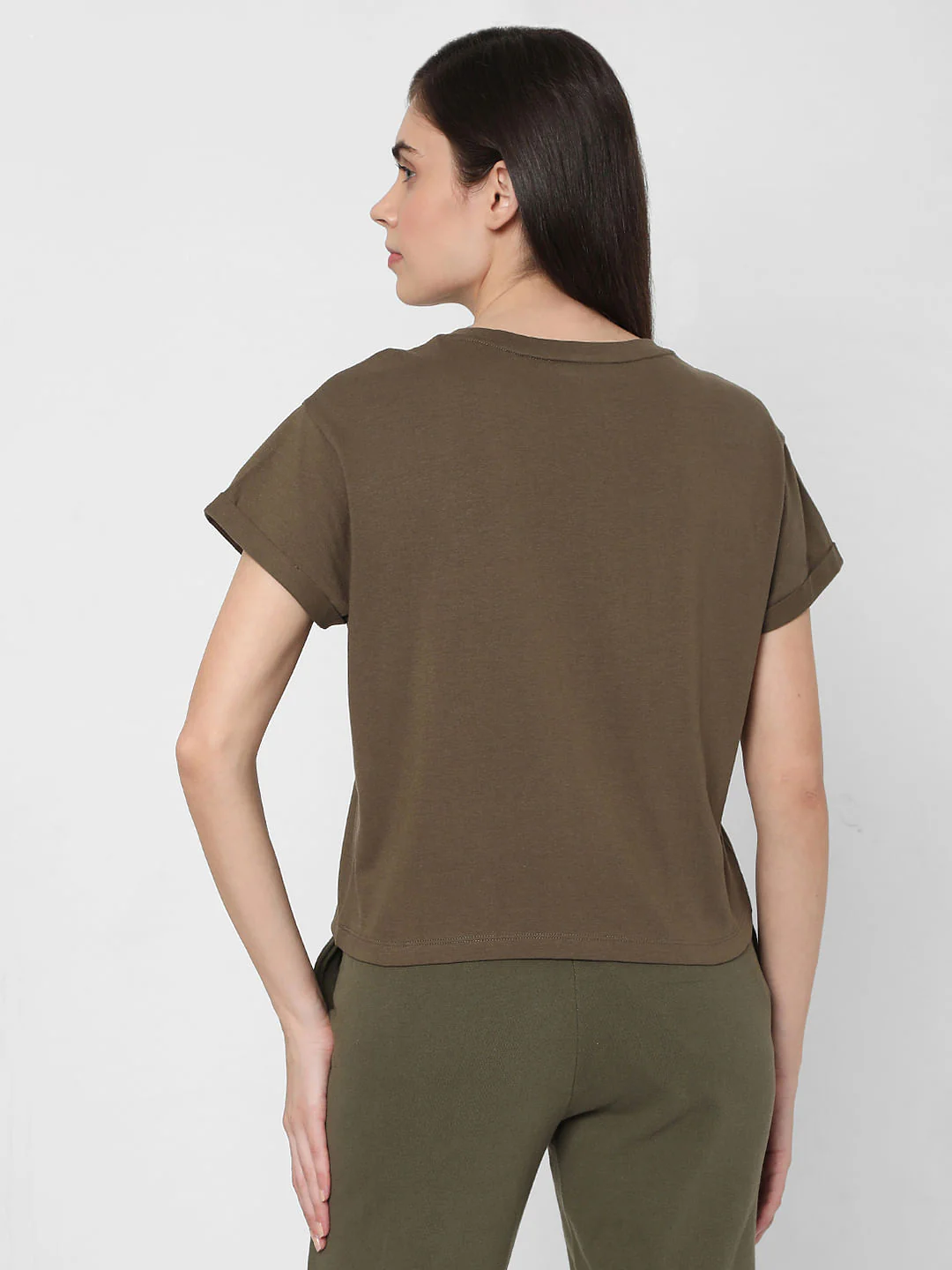 Green Logo Print Lounge T-Shirt - Image 2