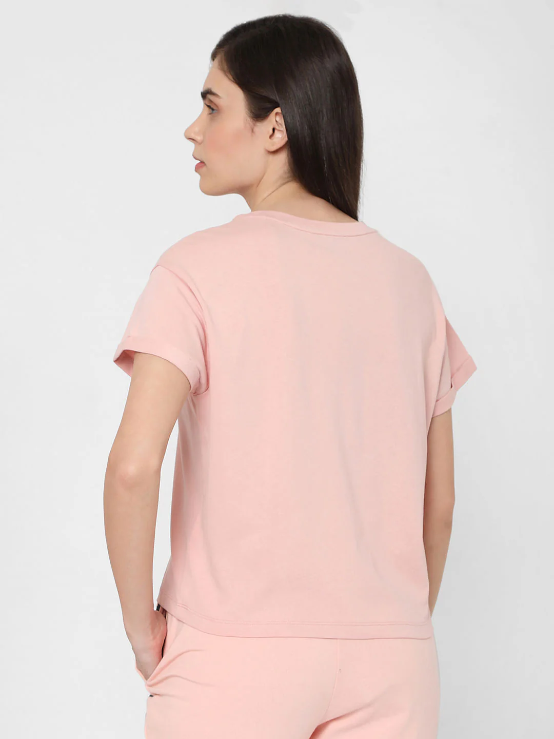 Pink Logo Print Lounge T-Shirt - Image 2
