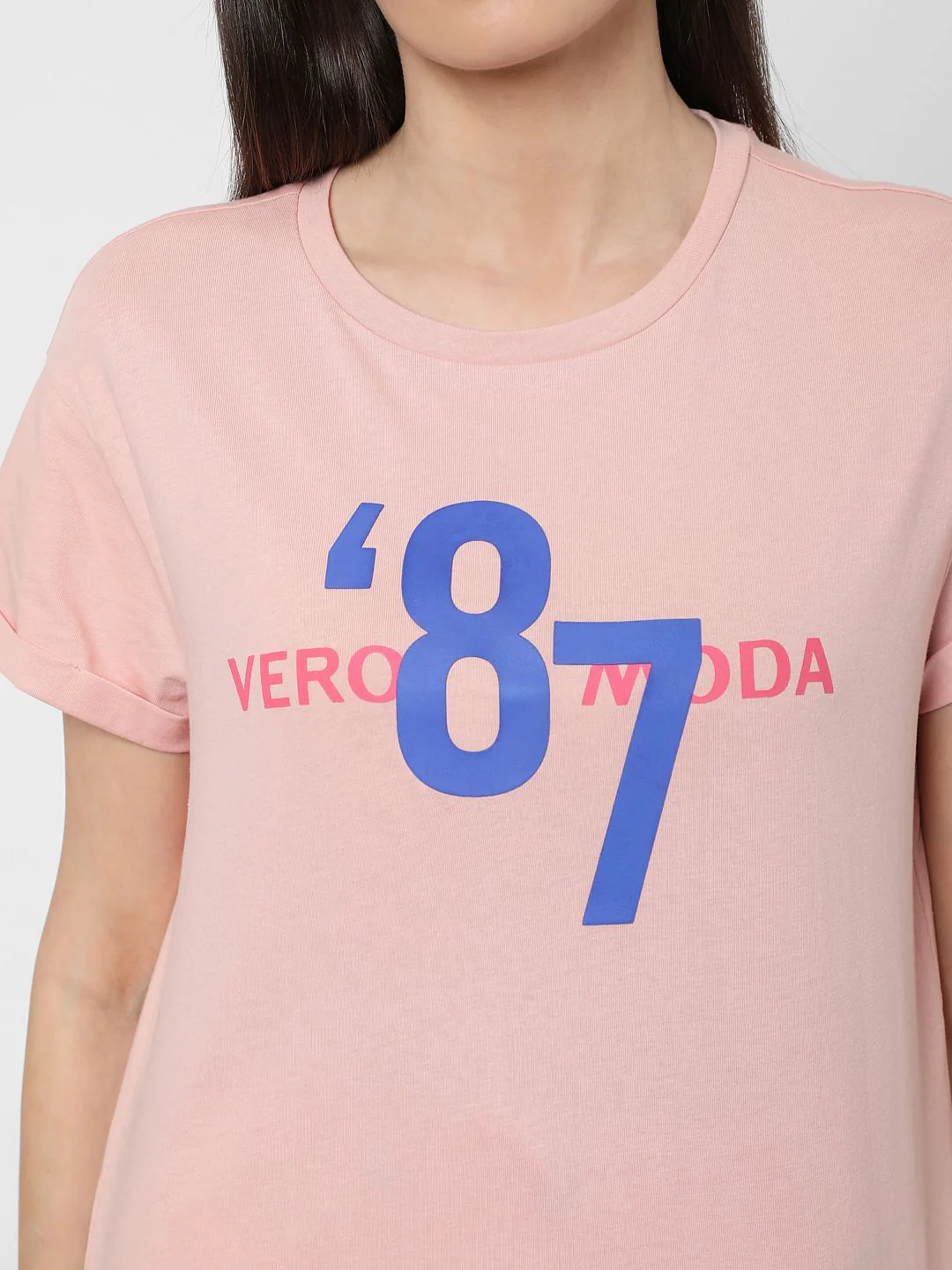 Pink Logo Print Lounge T-Shirt - Image 4