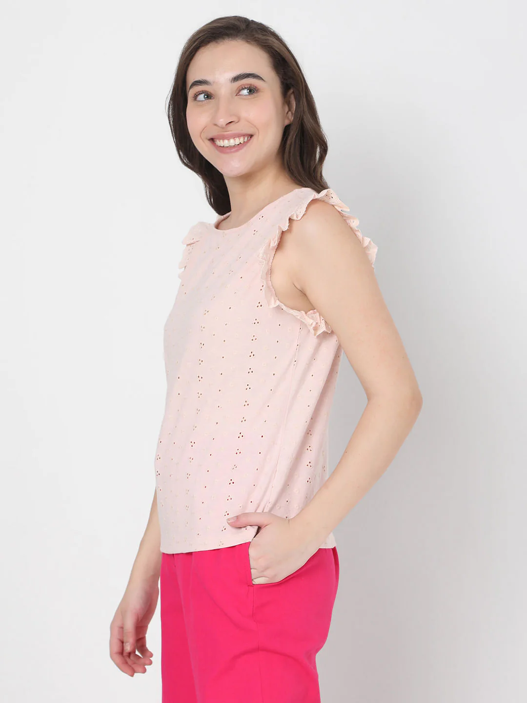 Pink Schiffli Top - Image 3
