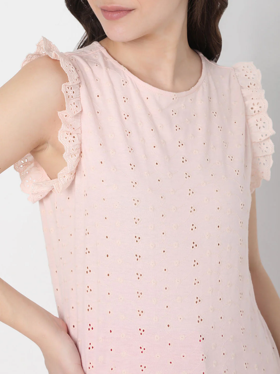 Pink Schiffli Top - Image 6