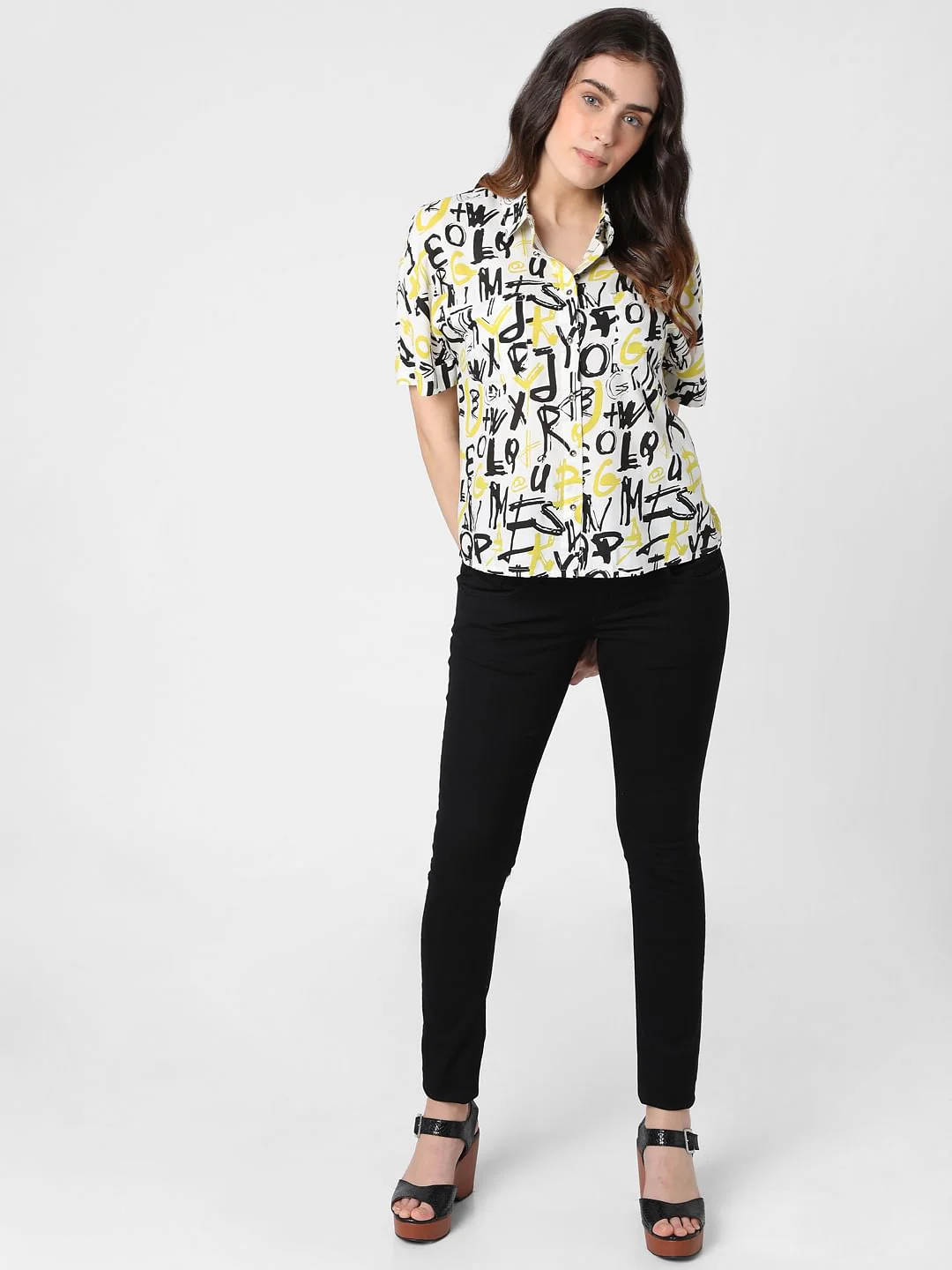 White Printed Shirt - Image 5